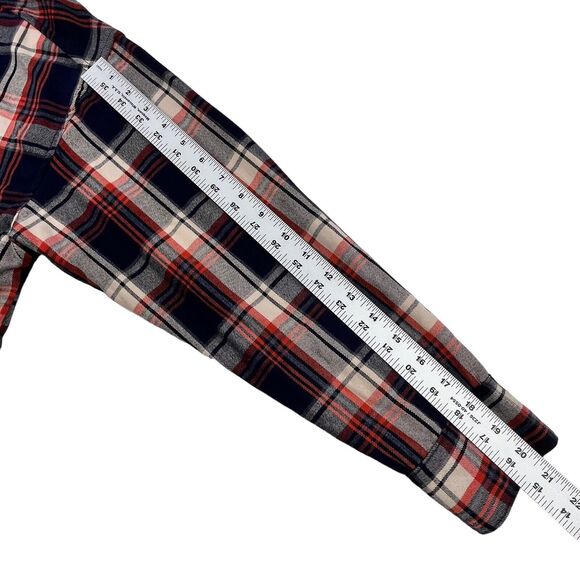 MNML Plaid Flannel Shirt Mens Small Double Pockets Button Up Outdoor Stretch - Picture 13 of 13